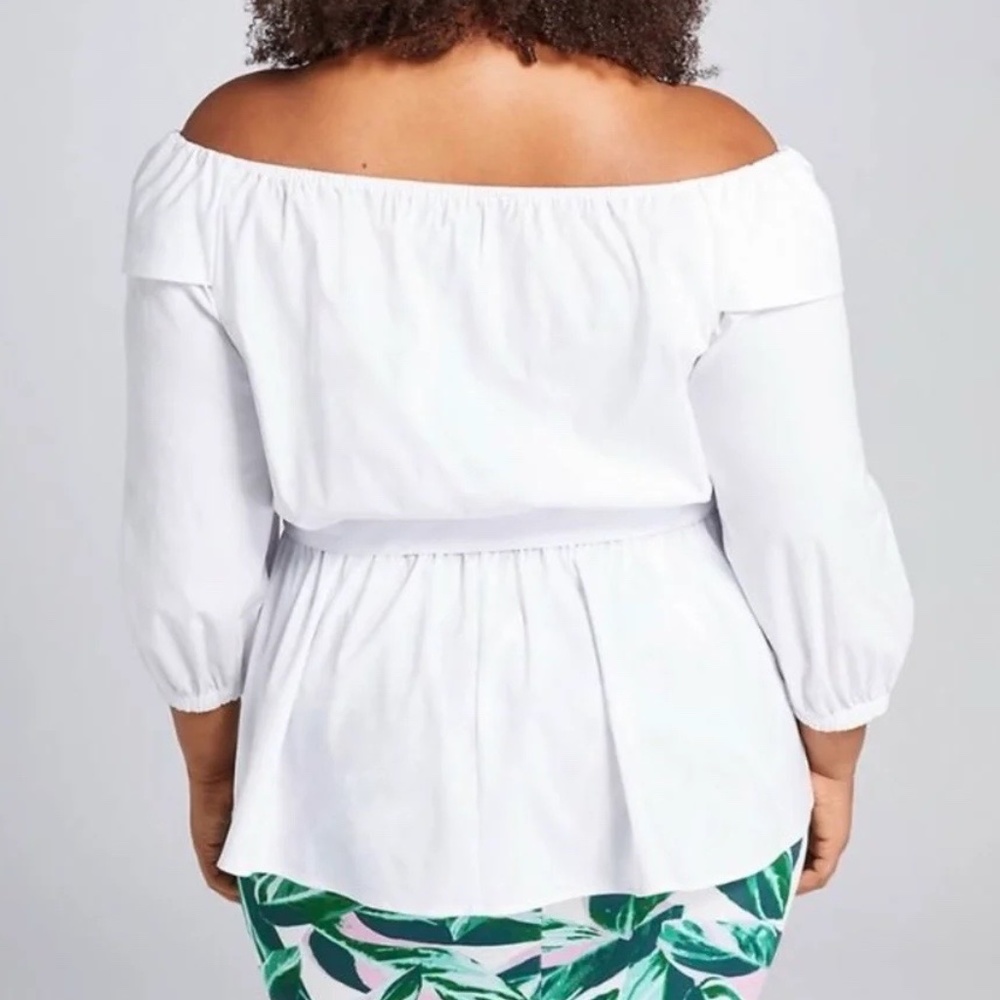 Lane Bryant Beauticurve X Off Shoulder Top NWT Size 28 - Picture 2 of 2